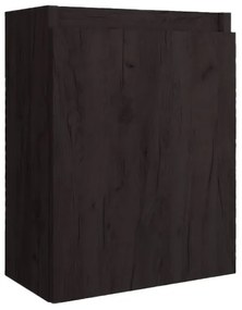 Fontana Bano toiletmeubel kasteel bruin 40x22cm met mat zwarte waskom