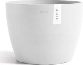 Ecopots bloempot Stockholm 40 - Rond - Pure White -Ø40 x H30 cm