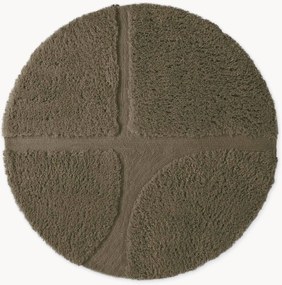 Rond handgetuft hoogpolig vloerkleed Lambeth