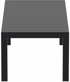 Siesta  Tuintafel - Vegas Medium - Zwart - Uitschuifbaar 180/220 cm