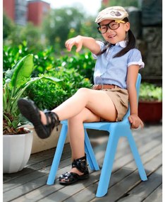 JAMARA Kinderstoel Smiley blauw