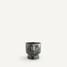 Geglazuurde keramische bloempot, H24cm, Lesego