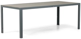 Tuinset 6 personen 200 cm Aluminium/textileen Grijs Domani Furniture Verde/Solare
