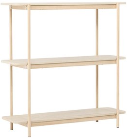Openkast Met Drie Planken Whitewash - 120x40x120cm.
