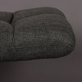 Dutchbone Bar Draaibare Hocker Stof Donkergrijs