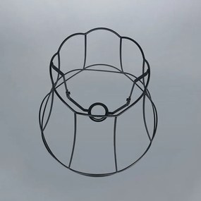 Metalen lampenkap zwart 35/29 - Granny Frame Retro Minimalistisch Draadlamp rond
