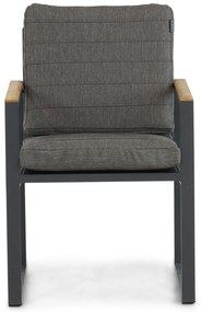 Tuinstoel Aluminium/Teak Grijs-antraciet Lifestyle Garden Furniture Faro