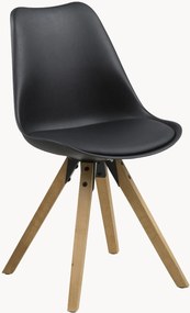 Eetkamerstoelen Dima met kunstleren zitting, 2 stuks