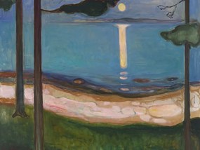 Kunstreproductie Moonlight, Edvard Munch