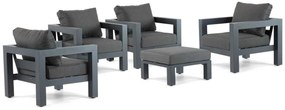 Loungeset tuin 4 personen Aluminium Grijs  Lifestyle Garden Furniture Talai