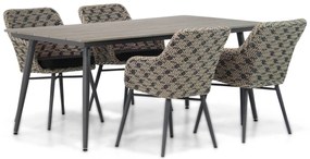Tuinset 4 personen 180 cm Wicker Taupe Lifestyle Garden Furniture Crossway/Matale