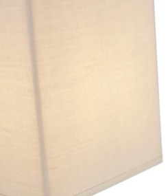Landelijke wandlamp beige met stoffen kap - Vete Modern E27 Binnenverlichting Lamp