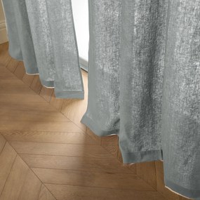 Gordijn in gewassen linnen met ringen, Private