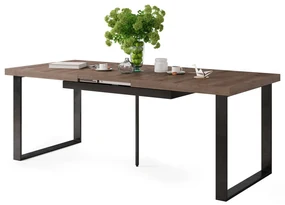 AVELLA Bruin Eik - LOFT TAFEL VOOR WOONKAMER/EETKAMER UITKLAPBAAR TOT 3,1 m!