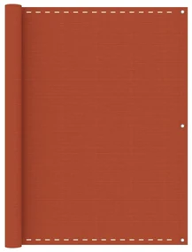 vidaXL Balkonscherm 120x600 cm HDPE oranje