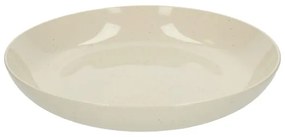 Serveerschaal, steengoed, beige, spikkel,Ø 31 cm