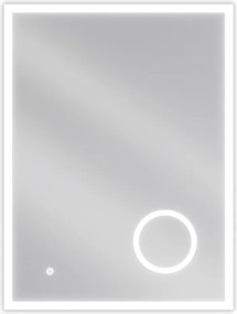 Mexen Kala verlichte badkamer spiegel met make-up spiegeltje 60 x 80 cm, LED 6000K, anti-condens - 9820-060-080-611-00