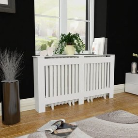 vidaXL Radiatorombouw MDF wit 152 cm
