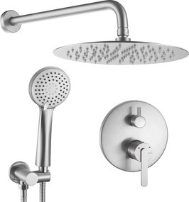 Inbouw regendoucheset Rea Ontario Brush Nickel + BOX