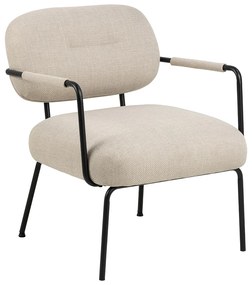 Moderne Fauteuil Beige Stof