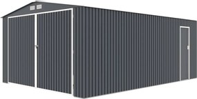 Palmer metalen garage 3,8 x 5,4 m CoverTech antraciet