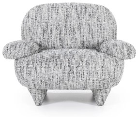 Eleonora Jayden Design Fauteuil Zwart Wit Stof