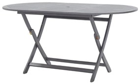 vidaXL Tuintafel inklapbaar 160x85x75 cm massief acaciahout