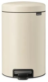 Brabantia NewIcon Pedaalemmer - 12 liter - kunststof binnenemmer - soft beige 149924