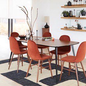 Vintage eettafel, inleghout, 8 personen, WATFORD