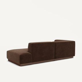 Linker hoekbank chenille fluweel, Jacopo