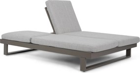 Lifestyle Garden Furniture Massimo Ligbed Met Kussen Antraciet/earth Aluminium Grijs