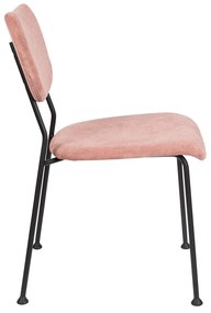 Zuiver Benson Design Eetkamerstoel Roze Stof
