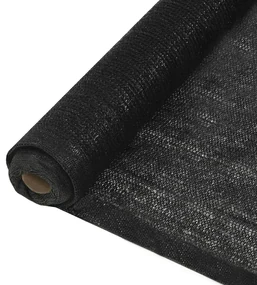vidaXL Privacynet 1x25 m HDPE zwart