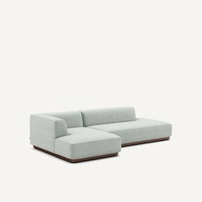 Linkse hoekbank XL in gespikkelde stof, Jacopo