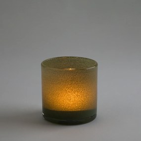 Theelichthouder in gekleurd glas Iva