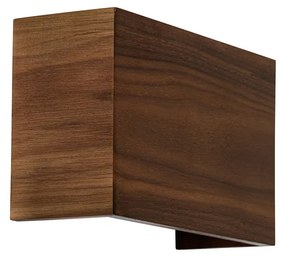 Landelijke wandlamp walnoot hout - Otan