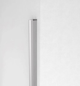 Polysan Zoom Line magnetisch profiel voor douchedeur chroom