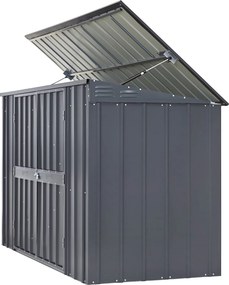 Vitavia Afvalcontainer -berging Easy 73 - antraciet - Tuinberging metaal - L233 x 95 x H131,5 cm