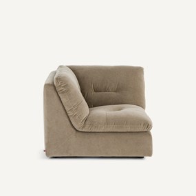 Modulaire 90° hoek in stonewashed fluweel, GIULIANO