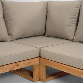 Kave Home Flaviina Loungeset Hoekbank Acaciahout
