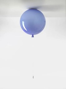 Brokis -   Plafondlamp  Memory Blauw glanzend / Zilver  Glas