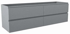 Mondiaz HAY wastafelonderkast - 160x45x50cm - 4 lades - uitsparing links - softclose - Plata M45168Plata