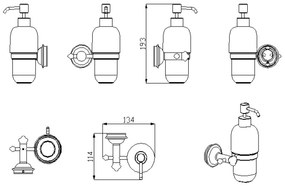 Sapho Astor zeepdispenser 300ml chroom