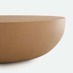 Eendelige salontafel, cement, diameter 100 cm, EZRELA