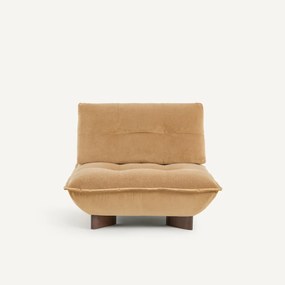 Modulaire fauteuil in linnen fluweel, KAORI