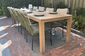 Teresa dining rope tuinstoel - Green