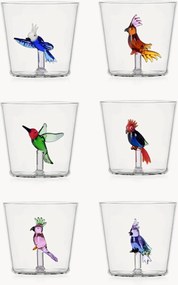 Handgemaakte borosilicaat glazen Talking Trees, 6-delig