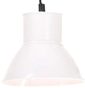 vidaXL Hanglamp rond 25 W E27 48 cm wit