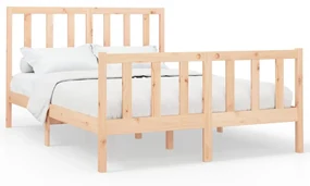 vidaXL Bedframe massief grenenhout 140x200 cm