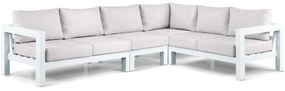 Hoek loungeset 6 personen Aluminium Wit  Lifestyle Garden Furniture Luca